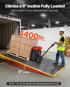 VEVOR Electric Pallet Jack, 4400 lbs Load Capacity, Lithium Battery Powered Pallet Jack Truck with 48L x 27W Inch Forks for Material Handling, Suitable for Warehouse, Supermarket, Manufacturing