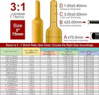 Chanzon 3:1 Ratio 3" (75mm) Heat Shrink Tubing - Marine Grade Waterproof Adhesive Lined - 4Ft Roll (1.22M Total Length) Yellow Polyolefin Sleeving Wrap Shrinking 3 to 1 Ratio 1pcs