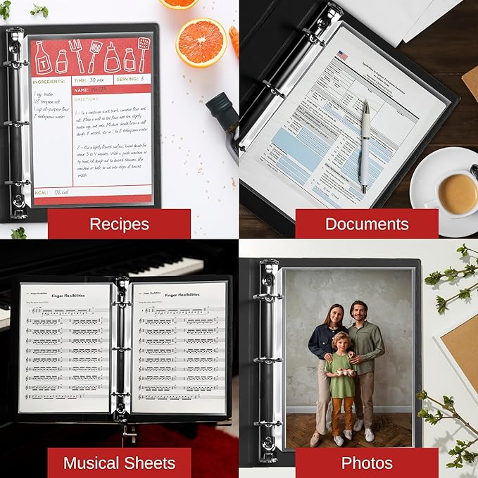 Office Werks 1000 Bulk Sheet Protectors, 8.5 X 11 Inch Clear Page for 3 Ring Binder, 35 Micron Plastic Sheet Sleeves, Durable Top Loading Paper Protector with Reinforced Holes Archival Safe