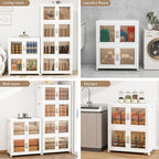 Large Stackable Storage Bins with Lids, 330QT-165QT*2Tier Foldable Cabinet for Closet Organizers, Plastic Storage Containers Box with Wheels