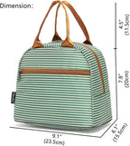 FlowFly Insulated Lunch Cooler Bag - Tote Bag Organizer for Women/Men, Green