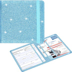 Wisdompro Small Car Registration and Insurance Documents Holder - Premium PU Leather Vehicle Glove Box Paperwork Wallet Case Organizer for ID, Driver's License, Key Contact Information Cards