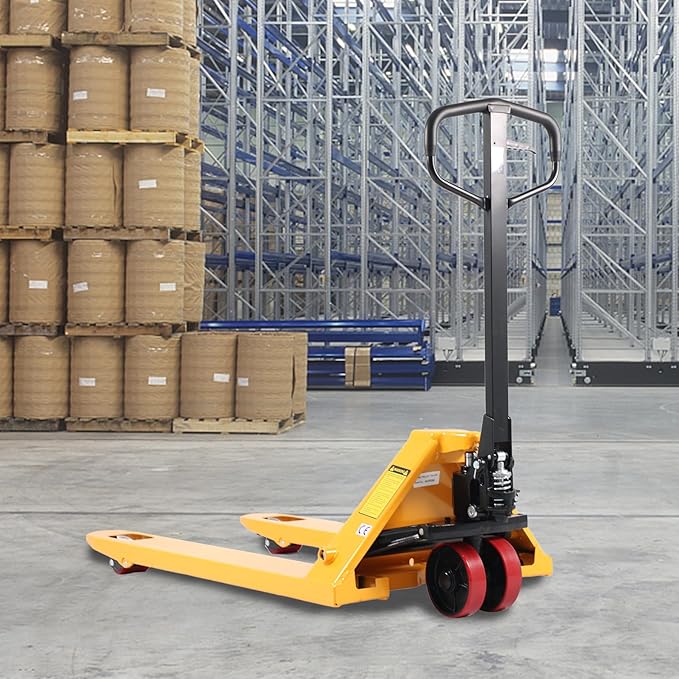 APOLLOLIFT Pallet Jack Truck, 5500lbs Capacity 21" W x 48" L Forks Manual Standard Duty Pallet Truck for Industrial Use-PU Wheel for Warehouse