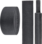 2 in 1 Heat Shrink Braided Sleeving Fabric Tubing-Ideal fit Irregular Shape Hose/Cable/Wire (1-3/8"(34mm), 32FT)