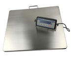 Angel USA Extra Large 22 inch by 18 inch Platform Stainless Steel 400lb Heavy Duty Digital Postal Shipping Scale, Powered by Batteries or AC Adapter, Great for Floor Bench Office Weight Weighing