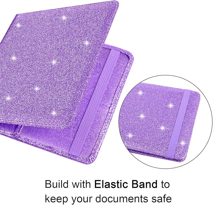 Wisdompro Small Car Registration and Insurance Documents Holder - Premium PU Leather Vehicle Glove Box Paperwork Wallet Case Organizer for ID, Driver's License, Key Contact Information Cards