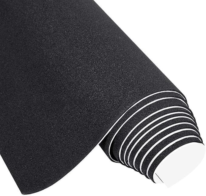 MAGZO Backed Adhesive Foam Padding 1/16" Thick x 12" W x 59" L, Black Thin Neoprene Sheets, Closed Cell Foam Sheet Roll