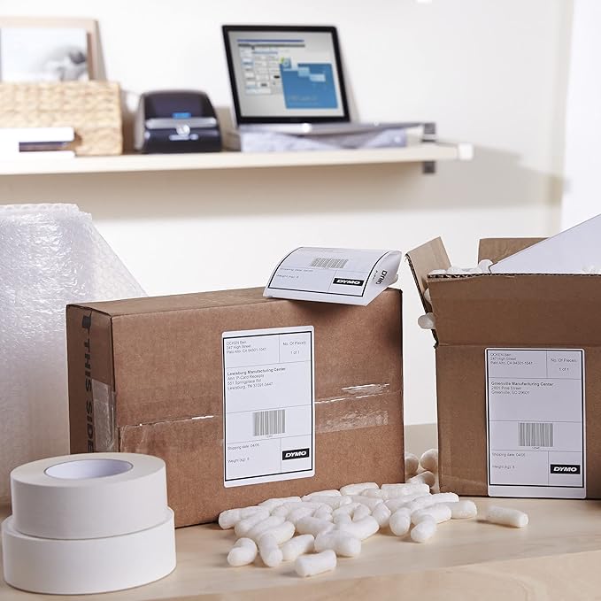DYMO Authentic LW Extra-Large Shipping Labels DYMO Labels for LabelWriter 5XL and 4XL Label Printers Only White 4" x 6" 1 Roll of 220