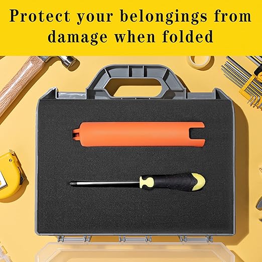 DECOHS 8 Pcs Polyurethane Foam Sheet- 16 x 12 x 1 Inch Cuttable Foam Inserts for Cases- Packing Foam Pads for Toolbox Camera Storage and Crafts
