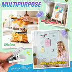 12 Pack Large Magnetic Clips Heavy Duty, Strong Magnet Clips for Notes, Fridge Magnets, Refrigerator Magnets Clip for Organization, Chip Clip Magnets for Whiteboard, Classroom, Cruise, Office