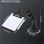 Harloon 2 Pcs Car Notepad Holder with Mount Car Memo Pad with Pen Pad Mount Clip Board Dashboard Clipboard Universal Suction Cup Message Flexible Neck Stationary Set for Home Office Kitchen Supplies