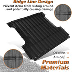 TripleAliners Truck Bed Mat Compatible with 2024-2026 Ford F150 & Lightning Accessories 5.5FT Vehicle Flush Bed Box All Weather Protection TPE Heavy Duty Pickup Cargo Mat