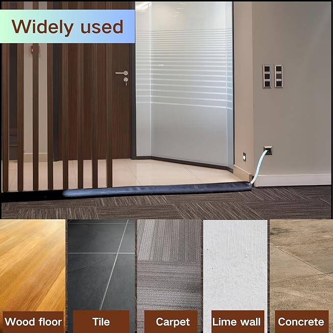 10ft Floor Cord Cover Self Adhesive Cord Hider Floor, Heavy Duty Cable Protector, Hide Extension Cords, Cable Management Hide Cords on Floor, Cable Cavity:0.61"(W) x 0.32"(H) Beige
