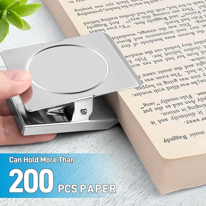 FINDMAG 8 Pack Clip Magnets Extra Large Magnetic Clips, Fridge Magnetic Christmas Light Clips, Clip Magnets Great for Home, Office, Whiteboard, Kitchen, Classroom - 2.2 Inch (Silver)