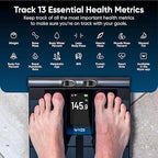 Wyze Scale Ultra BodyScan Smart Scale with Handle – Wi-Fi & Bluetooth Body Composition Scale for Weight, BMI, Body Fat, Muscle Mass, and Segmental Measurement, Black