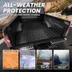 LASFIT 5.5ft Bed Mat for Ford F-150 2015-2023| F150 Lightning 2022 2023 67.1" Trcuk Bed Box Liner TPE All Weather Protector Durable & Easy Clean-Not Fit for Drop in Bedlienr