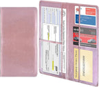 Wisdompro Car Document Holder Organiser, PU Leather Vehicle Insurance and Registration Holders Wallet Case for ID Card, Driving Licence, Key Contact Information Cards