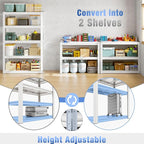 Raybee 72''H Garage Shelving, Storage Shelves 2010LBS, Adjustable 5 Tier Metal Shelving, Closet Garage Shelves Pantry Shelf for Kitchen Closet 72''H*31.7''W*16.3''D