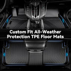 Hutisya-Floor Mats & Cargo Liner Set Fit for Lexus RX RX350 RX450h 2010-2015 All Weather Protection Anti-Slip & Durable TPE Full Set Liners Automotive Accessories-Black