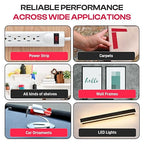 GripBond Clear Double Sided Tape, 1 Roll (10 Ft), 1.2”x120” – Clear Mounting Tape for Hanging Picture, Poster, Carpet, Photo Decorations - Nano Adhesive for Home, Office, Indoor & Outdoor Use