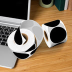 2-Inch Black Circle Sticker Labels,2000Pcs 4 Rolls,Multi-Purpose Round Coding Labels for Office,Inventory, Organizing