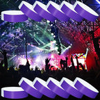 1200 Pcs Plastic Paper Wristbands for Events Neon Color Wrist Bands Concert Identification Wristbands Paper Bracelets Wristbands Party Hand Bands (Purple)