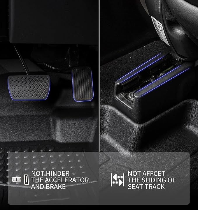 KELCSEECS® Floor Mats & Cargo Liner for 2026 Honda Passport,All Weather Protection TPE Floor Liners Front& Rear Row Full Set Accessories Black