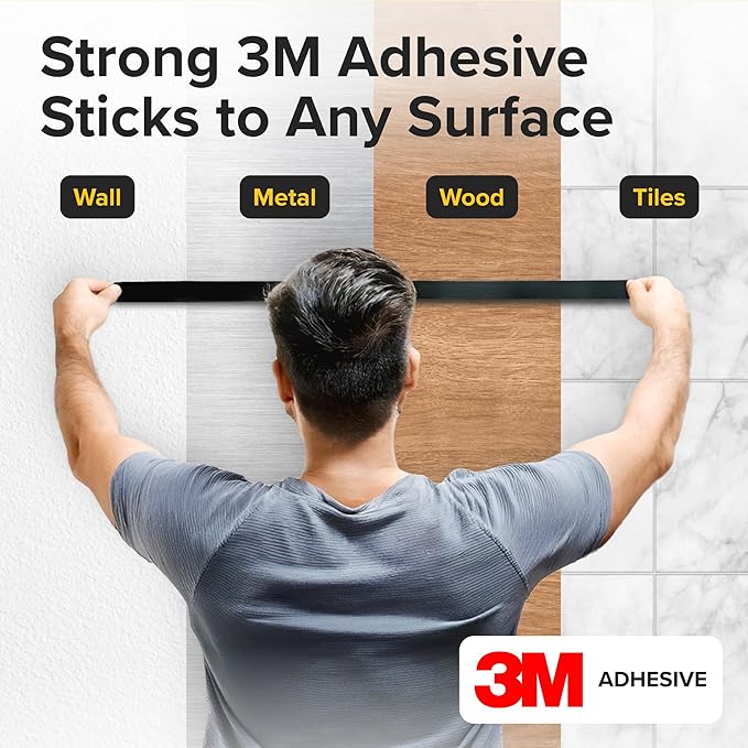 X-bet MAGNET Magnetic Tape Strip with Adhesive Backing - 1/2 Inch x 3.3 Feet - Magnetic Tape Roll for Craft and DIY Projects - Sticky Magnets for Refrigerator Whiteboard Dry Erase Board