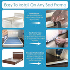 TotCraft Bed Safety Rails for Toddlers - Bed Rail Guard for Queen, King, Full Szie, Twin Mattress Bed (Grey, 59Wx23.5H Inch (Long Extra Tall))
