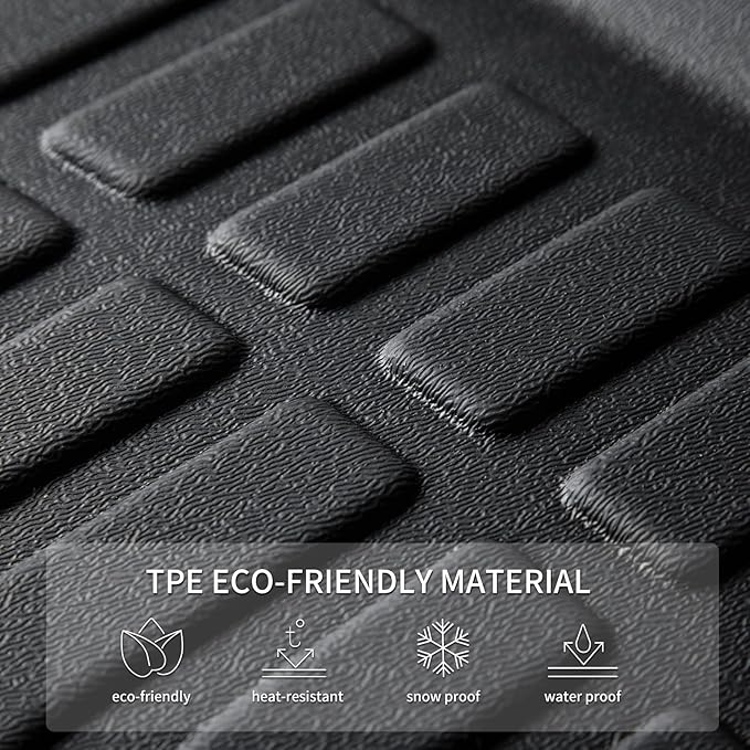 KELCSEECS Floor Mats & Cargo Liner Custom for Kia K5 2021-2026(FWD Only) & Hyundai Sonata 2020-2025 All Weather Protection TPE Floor Liners Front& Rear Row Full Set Accessories Black
