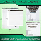 1000 Pack Secure Seal White Poly Mailers Shipping Bags - Safe Shipping with 6x9 Mailers Poly Bags - E-Commerce Poly Bags for Shipping - Self Sealing 2 Mil Poly Shipping Envelopes