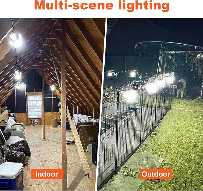 70w LED Temporary Work Light,10500Lm 5000K Super Bright Construction Lights 4 Adjustable Light Panels,Led Work Light IP67 Dust Waterproof with Hook Portable Linkable for Job Site Garage Lighting