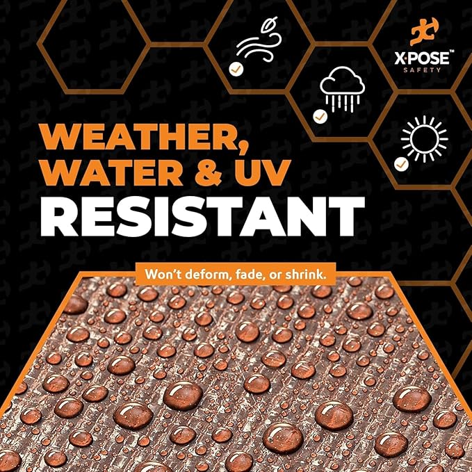 Super Heavy Duty Brown Poly Tarp 18' x 24' - Bulk Half Pallet (22 Pack) Thick Waterproof, UV Blocking Protective Cover - 16 Mil Thick Polyethylene - by Xpose Safety