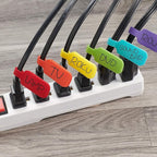 Wrap-It Storage Cable Management Value Pack - 40 Self-Gripping Cable Ties, 20 Cable Labels, 12ft Perforated Self-Gripping Roll - For Home, Office, Desk, Wire, Cable Wrap, Cord Management Organization