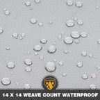 Tarp 10x20 Feet 14 Mil Heavy Duty Waterproof Tarp, Large Multipurpose Cover with Brass Grommets and Reinforced Edges, UV Resistant Thick Poly Tarps for Outdoor Camping Tent Pool Car