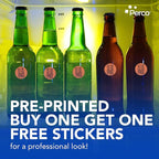 Perco Fluorescent Red 1-Inch Circle Buy One Get One Retail Price Stickers — 1,000 Perforated Labels per Roll — Ideal for Storefronts, Flea Markets, Merchandising, and Inventory Marking — Made in USA
