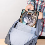 Clipboard with Storage,Heavy Duty Plastic Storage Clipboard with Low Profile Clip,Teacher Must Haves,Office Supplies,Dream Catcher Wolf