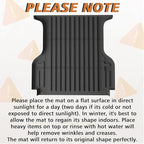 TripleAliners Truck Bed Mat Compatible with 2019-2023 Ford Ranger Accessories 5FT Vehicle Perfectly Flush All Weather Protection TPE Heavy Duty Pickup Car Bed Cargo Mat