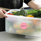PARLAIM 3 Inch Round Color-Code Dot Stickers, 500 Color Coding Circle Labels per Roll Dispenser Box for Inventory, Pink