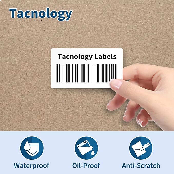 12 Rolls 12000 Labels 2-1/4" x 1-1/4" Direct Thermal Labels Compatible DYMO 30334 Barcodes Address Replacement - Tacnology Label Used with DYMO Labelwriter 450, 4XL, Rollo & Zebra Desktop Printers