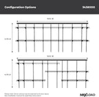 ClosetMaid MaxLoad Heavy Duty Wall Shelf Kit for Garage, 6 – 10 Ft., Adjustable ShelfTrack Wire Shelving, Black Finish
