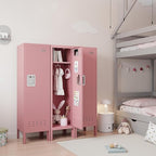 Metal Kids Locker,Metal Cabinet Storage Lockers,Lockable for Employees with Door,54" Height Steel Locker,Lockable Steel Locker for Children's Room, Playroom, School,Gym