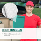 Green Small Bubble Mailers 4x8 Inch #000 | Thick Padded Poly Mailer Envelopes | Mailing Trading card sports Card Bubble Envelopes Water & Tear Resistant | 500 Pack Bulk
