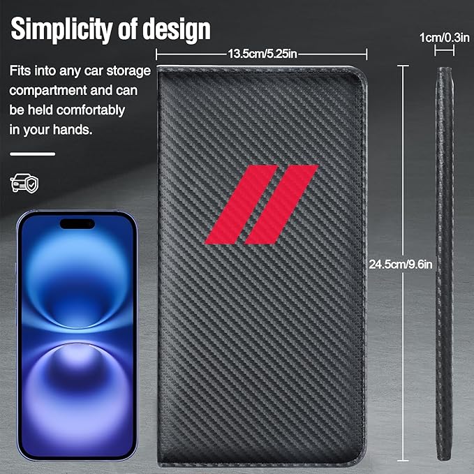 Car Insurance and Registration Card Holder | for BMW Ford Tesla Cadillac All Cars | Store Cards, ID License & Essential Documents | Premium Leather with Magnetic Closure