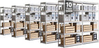 HOMEDANT 5 Tier Storage Shelves Adjustable Laminated Boltless Garage Metal Shelving Unit Heavy Duty Utility Rack Shelf Warehouse Pantry Closet Kitchen (10, (M) 35.9" W, White)