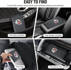 Car Insurance and Registration Card Holder | for BMW Ford Tesla Cadillac All Cars | Store Cards, ID License & Essential Documents | Premium Leather with Magnetic Closure