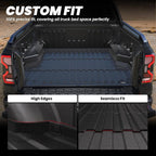 LASFIT Bed Mat for Ford Ranger 2025 2024 5.0ft Truck Bed All Weather Protector TPE Easy Clean Durable Bed Liner -Not Fit for Drop in Bedlienr