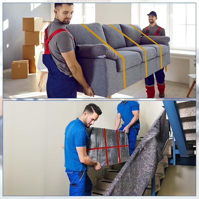 24 Pcs Extra Large 42" 36" 30" 25" Moving Rubber Bands for Furniture Elastic Variety Heavy Duty Moving Bands for Mover Pallets Blankets Boxes Packing Supplies, 4 Assorted Colors