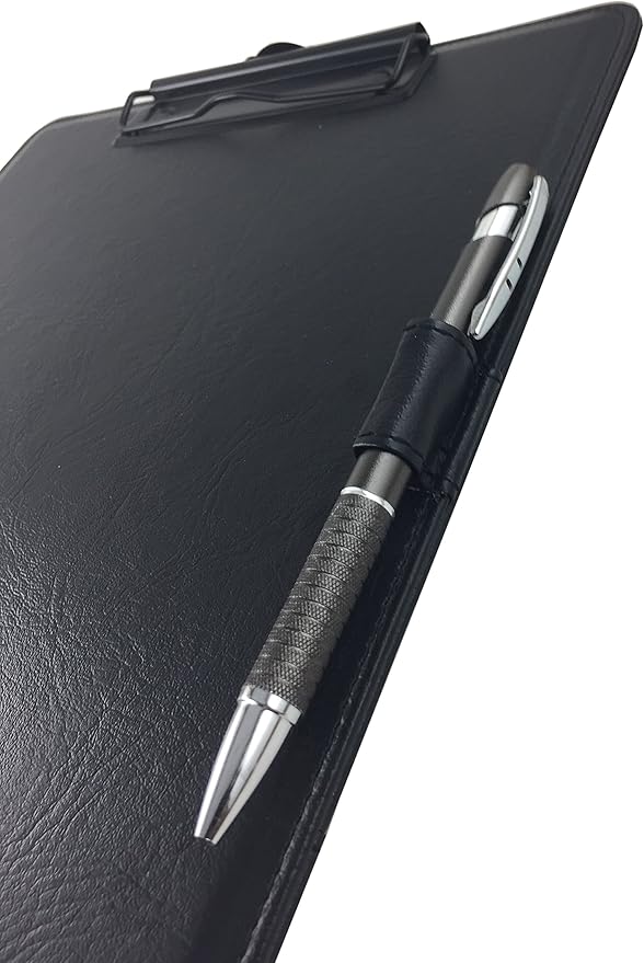 Trade Quest Clipboard Faux Leather Single (Black)