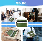 Fireproof Document Bag - 6200°F Heat Insulated, Small Important Document Bags with Zipper, Water Resistant Money Bag for Cash, Cell Phone, Tablet, Credit Card,Passport (13.9"x10.6", Green)